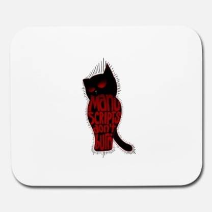 SKY DOT cat behemoth master and margarita mouse pad Non Slip Base Mousepad