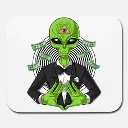 SKY DOT alien illuminati conspiracy mouse pad Non Slip Base Mousepad