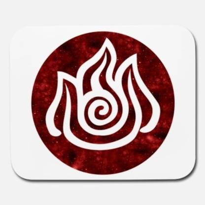 SKY DOT avatar the last airbender fire symbol mouse pad Non Slip Base Mousepad