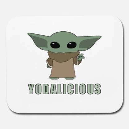 SKY DOT baby yoda yodalicious mouse pad Non Slip Base Mousepad