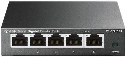 TP-Link TL-SG105S Network 5-Port 10/100/1000Mbps Desktop Switch