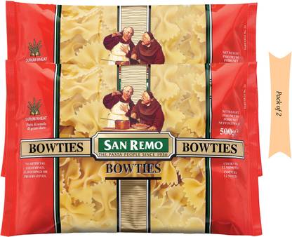 San Remo Bowties Pasta 1000 g (Pack of 2) Farfalle Pasta