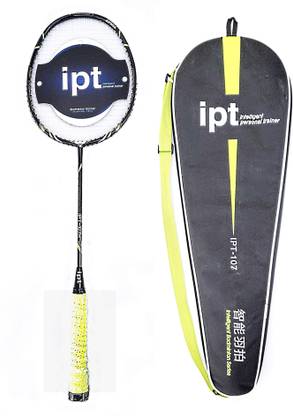 LenWave IPT107H- Carbon Fiber Strung Badminton Racquet with App Multicolor Strung Badminton Racquet