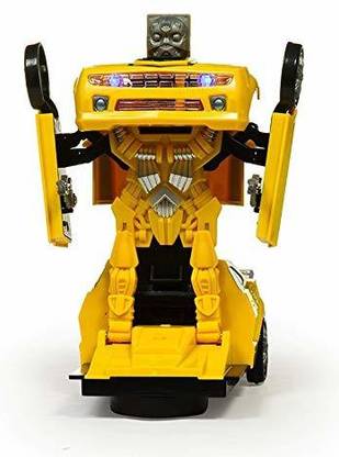Freshh Club Transform Robot Racing Car 2 in 1 Toy with Lights & Music, Battery Operated