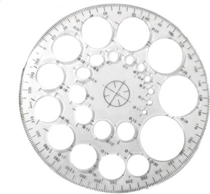Simrah PROTECTOR CIRCLE SCALE 360 DEGREE Ruler