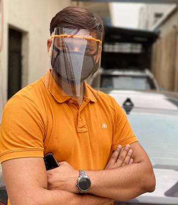 Smart Protection Toriva WHO Approved Face Shield Mask Anti SpIash Reusable Breathable Visor Wind Dust Proof With 5 Headgear 5 Visor Shield Safety Visor