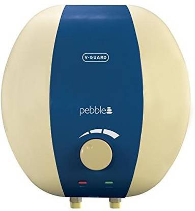 V-Guard Pebble 25-Litre 2000-Watt Water Heater, Ivory and Light Blue 3 L Instant Water Geyser