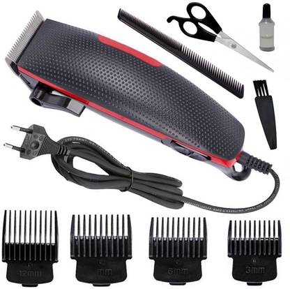 GIE Waterproof Professional Barbar approved Corded Electric Hair Clipper Beard Mustache Trimmer Powerful 9W Shaver Cutter Cleaner Electric Razor for Men 1019 Fully Waterproof Trimmer 100000 min  Runtime 4 Length Settings