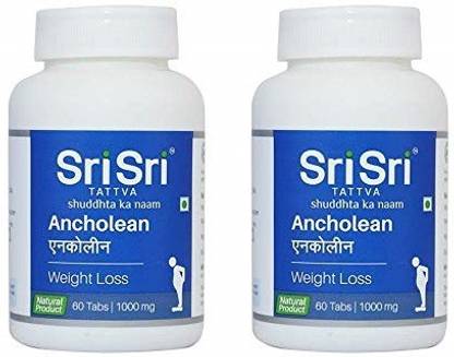 Sri Sri Tattva Ancho Lean - Weight Loss, 60 Tabs | 1000mg (Pack of 1)