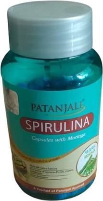 PATANJALI Spirulina Capsule with Moringa - (Pack 1)