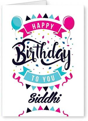 Midas Craft Happy Birthday Siddhi ….04 Bithday Message Greeting Card
