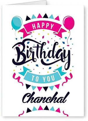Midas Craft Happy Birthday Chanchal ….04 Bithday Message Greeting Card
