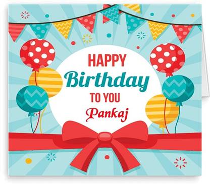 Midas Craft Happy Birthday Pankaj ….05 Bithday Message Greeting Card ...