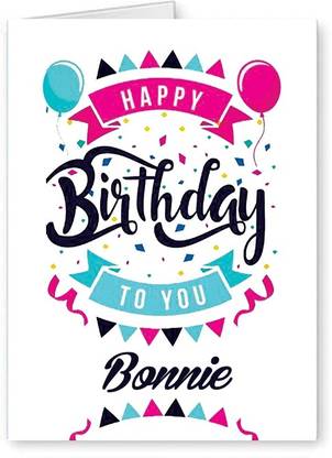 Midas Craft Happy Birthday Bonnie ….04 Bithday Message Greeting Card