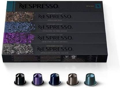Nespresso Sleeve Kazaar Dharkan Ristretto Arpeggio and Roma Assortment Combo Roast & Ground Coffee
