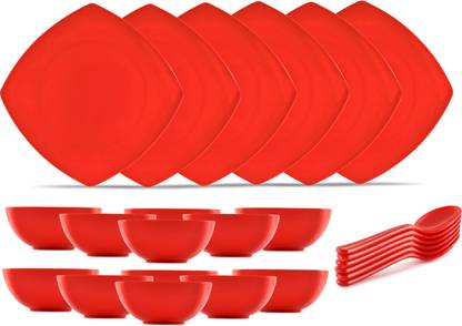 Dine With Us Pack of 24 PP (Polypropylene) Dinner Set