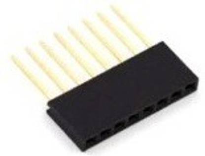 EMERGING TECHNOLOGIES 10 PCS 8 Pin Female 11mm tall stackable Header Connector for Arduino Educational Electronic Hobby Kit