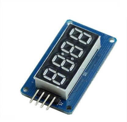 SPECTRACORE 4 Bits Digital Tube Led Display Module with Clock Display Tm1637 for Arduino Raspberry Pi Timer Counter and Clock Timer Counter and Clock Electronic Hobby Kit