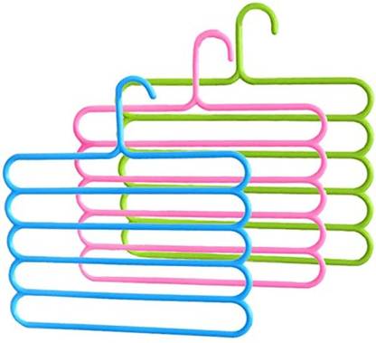 Harman Enterprises LAY-HAN-05 Plastic Dress Pack of 3 Hangers For  Dress