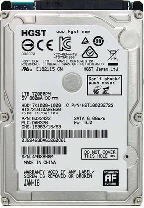 Hgst INTERNAL OEM HARD DISK 1 TB Laptop Internal Hard Disk Drive (HDD) (5400 RPM)