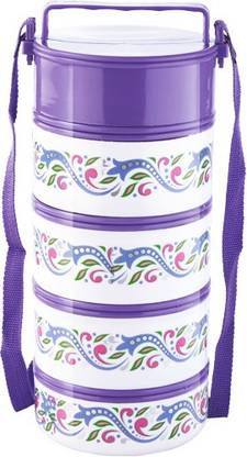 JAYCO Multiplx J4 Lunch box for Office/College/School - Purple 4 Containers Lunch Box