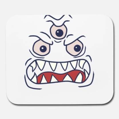 SKY DOT meme face monster mouse pad Non Slip Base Mousepad