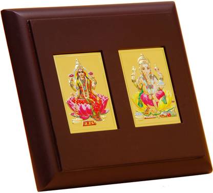 eternegold god lakshimi and ganesh Religious Frame