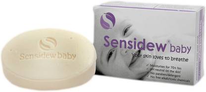 Sensidew Moisturizing Baby Bathing Soap Bar with essential oils, Shea Butters 75g