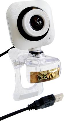 Trendy Crystal View USB plug & play(No Driver Required) webcam 640*480P with built in microphone for video conferencing/work from home/office meeting/teaching 0.31 HD  Webcam with Built-In Microphone USB Connectivity