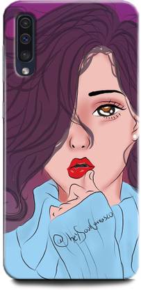 INDICRAFT Back Cover for Samsung Galaxy A30s GIRL, CRY, SAD, ANIME, ABSTRACT ART