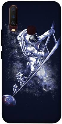 LUCKY MOBI.COM Back Cover for VIVO Y12 ( ASTRONAUT ART , WALLPAPER) PRINTED BACK COVER