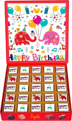 Expelite cute birthday gifts - 25 Celebration Theme Birthday Gift Box Bars