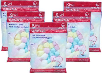 KIWI Cotton Balls (Pack of 5) (5x50 Units)