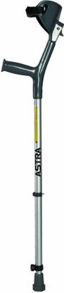 VISSCO Astra Max Elbow With Adjustable Height and With Double Handle Underarm Crutch Pad