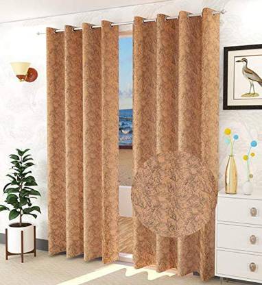 PARADISE HOME DECOR 152 cm (5 ft) Velvet Blackout Window Curtain (Pack Of 2)