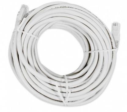 Fedus LAN Cable 5 M 5 Meter LAN Cable Cat 6 Ethernet Cable Network Cable Internet Cable RJ45 LAN Wire High Speed Patch Cable Computer Cord 10 m LAN Cable (Compatible with Laptop, PC, Router, Modem, White, One Cable)