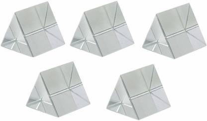 SBT Glass Prism DIY Reflection Prisms Equilateral Prism, 38 X 38mm Pack of 5 Solid Prism