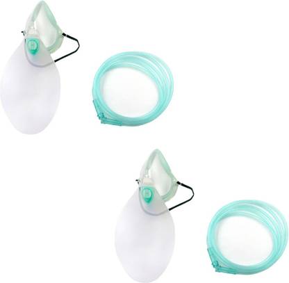 Agarwals High Concentration Oxygen Face Mask with Reservoir Bag Adult Set Hi Mask (Pack of 2 Set) High Concentration Oxygen Face Mask with Reservoir Bag Adult Set Hi Mask (Pack of 2 Set)