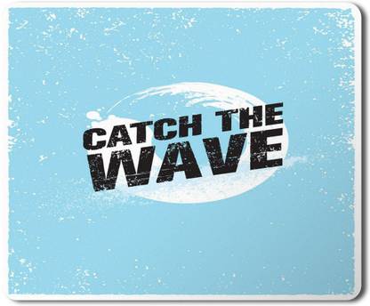 kubid catch the wave HD Printed Designer Speed Mousepad for Laptop|Dekstop|Gamers|Graphic designers-7x8.5 Inches Non Slip Base Mousepad