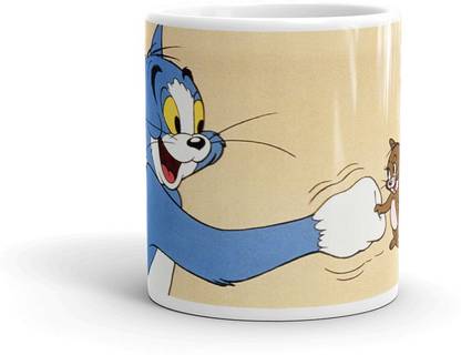 Royal Fashion handshake tom and jerry Tea and Coffee 330 ml Gift for Any Occasion Ceramic Coffee Mug