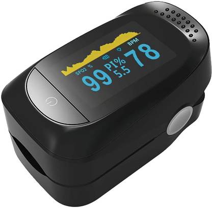 DR VAKU Professional Pulse Oximeter Fingertip, SpO2 and PR Value Waveform PI Blood Oxygen Saturation with Sleep Monitoring Function Pulse Oximeter