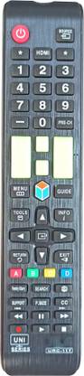 Axelleindia Compatible LED/LCD Florescent Keypad with Smart TV Hub Key Remote (URC-117) For Samsung TV Remote Controller