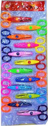 CRAZYGOL Scissors Paper Shaper Set Of 12 Scissors (Set of 12, Multicolor) Scissors