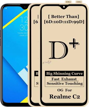 Xester Edge To Edge Tempered Glass for REALME C2