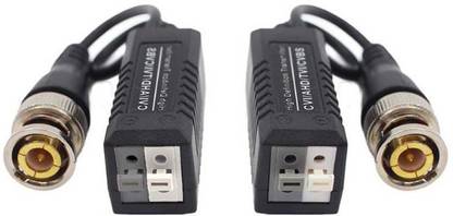 TAAPSEE CCTV Camera BNC Male UTP CAT5 Video Balun Balloon ballun Transceiver 2 Pcs (Hook Type) BNC BALUN Wire Connector