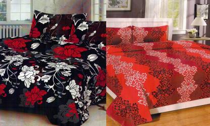 Twinkle Star's 104 TC Polycotton Queen 3D Printed Flat Bedsheet