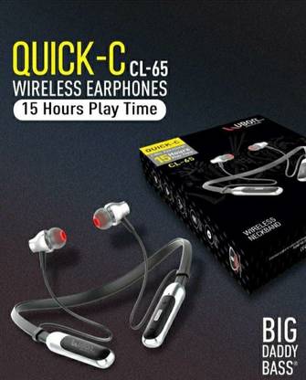 Ubon CL-65 WIRELESS NECKBAND 15 HOURS BACKUP WITH 6 MONTHS WARRANTY Bluetooth