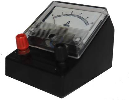 THE LABWORLD Analog dc ammeter 0-5 amperes desk type moving coil with output terminals Ammeter