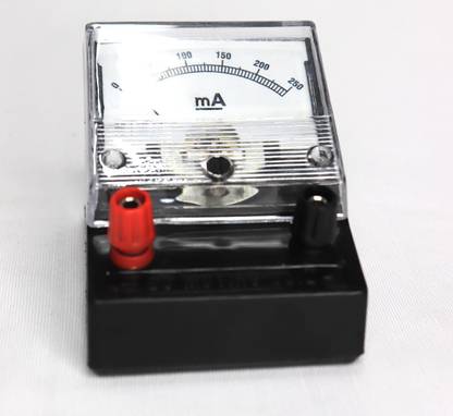 THE LABWORLD Analog dc ammeter 0-250 ma milliamperes moving coil desk type with terminals Ammeter