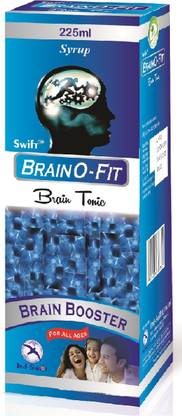 Ind swift BrainO - Fit Syrup - Memory Booster Syrup – Reduce Stress Brain Power Syrup - Brain Booster Syrup For Man & Woman 225 ml